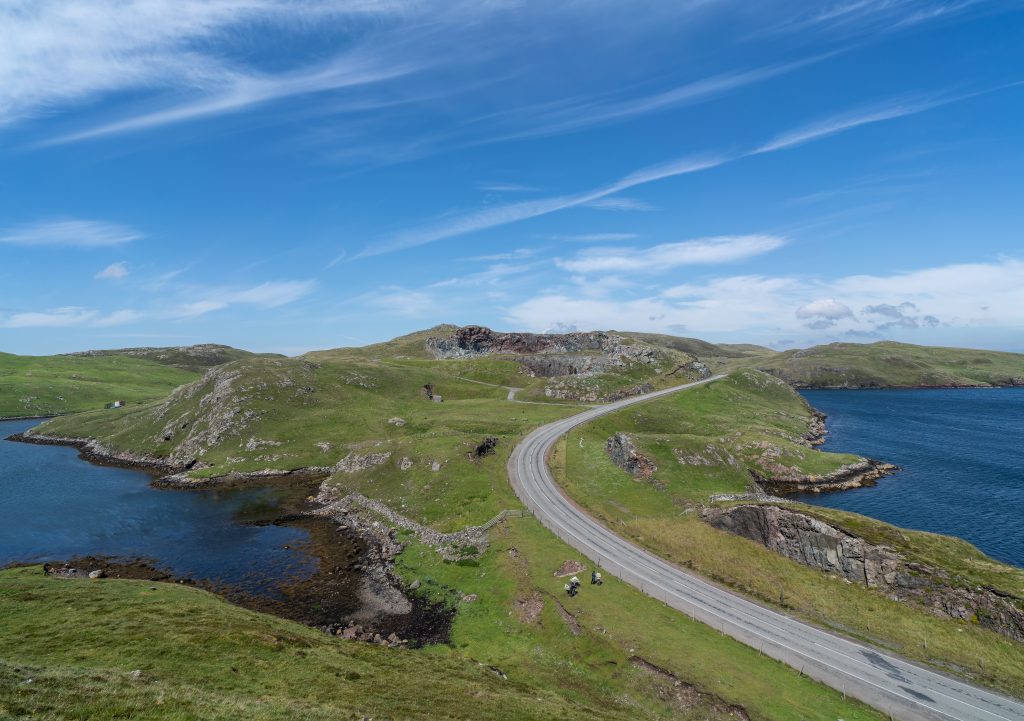 Mavis Grind, Shetland. Where the Atlantic Ocean meets the North Sea
