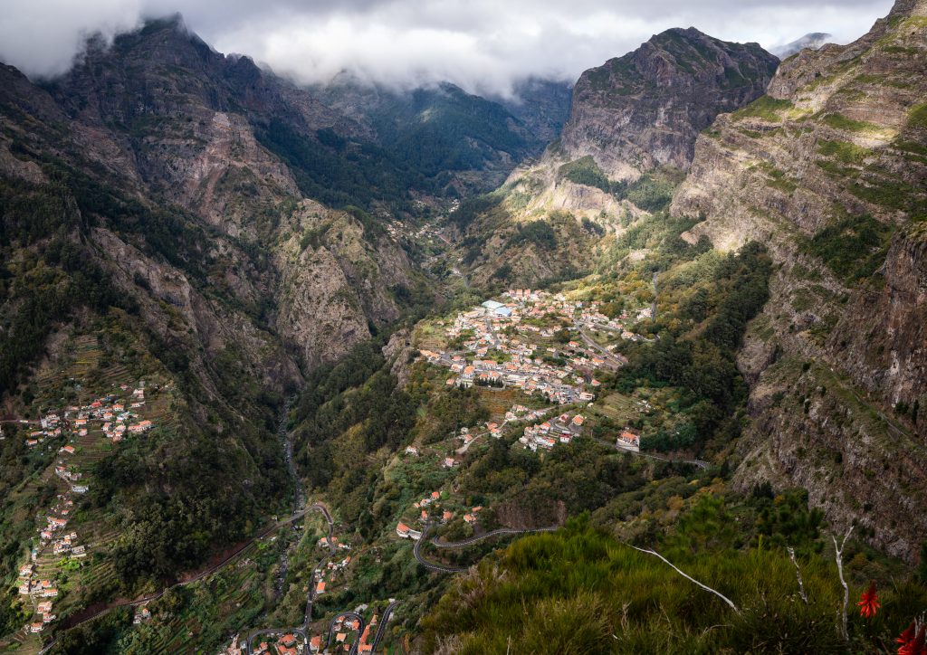 View down to Curral das Freiras (Valley of the Nuns) in Madeira